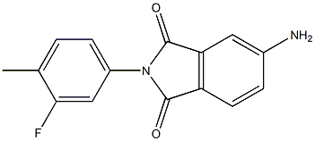 5-amino-2-(3-fluoro-4-methylphenyl)-2,3-dihydro-1H-isoindole-1,3-dione 结构式