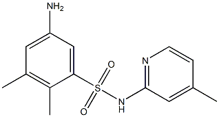 5-amino-2,3-dimethyl-N-(4-methylpyridin-2-yl)benzene-1-sulfonamide 结构式