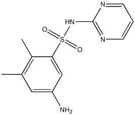 5-amino-2,3-dimethyl-N-(pyrimidin-2-yl)benzene-1-sulfonamide 结构式