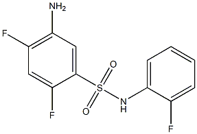 5-amino-2,4-difluoro-N-(2-fluorophenyl)benzene-1-sulfonamide 结构式