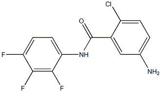 5-amino-2-chloro-N-(2,3,4-trifluorophenyl)benzamide 结构式