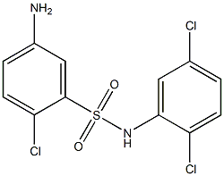 5-amino-2-chloro-N-(2,5-dichlorophenyl)benzene-1-sulfonamide 结构式