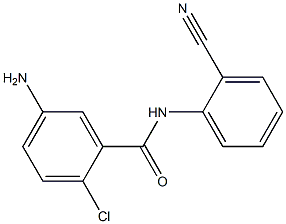 5-amino-2-chloro-N-(2-cyanophenyl)benzamide 结构式