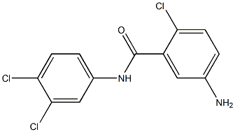 5-amino-2-chloro-N-(3,4-dichlorophenyl)benzamide 结构式