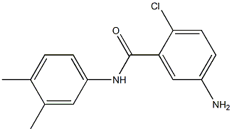 5-amino-2-chloro-N-(3,4-dimethylphenyl)benzamide 结构式