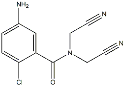 5-amino-2-chloro-N,N-bis(cyanomethyl)benzamide 结构式
