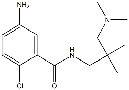5-amino-2-chloro-N-{2-[(dimethylamino)methyl]-2-methylpropyl}benzamide 结构式