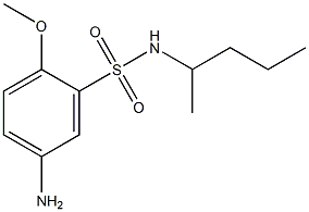 5-amino-2-methoxy-N-(pentan-2-yl)benzene-1-sulfonamide 结构式