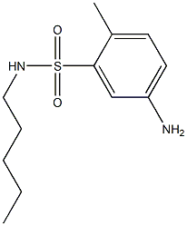 5-amino-2-methyl-N-pentylbenzene-1-sulfonamide 结构式