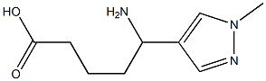 5-amino-5-(1-methyl-1H-pyrazol-4-yl)pentanoic acid 结构式