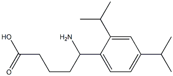 5-amino-5-[2,4-bis(propan-2-yl)phenyl]pentanoic acid 结构式