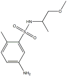 5-amino-N-(1-methoxypropan-2-yl)-2-methylbenzene-1-sulfonamide 结构式