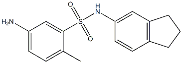 5-amino-N-(2,3-dihydro-1H-inden-5-yl)-2-methylbenzene-1-sulfonamide 结构式