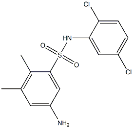 5-amino-N-(2,5-dichlorophenyl)-2,3-dimethylbenzene-1-sulfonamide 结构式