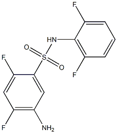 5-amino-N-(2,6-difluorophenyl)-2,4-difluorobenzene-1-sulfonamide 结构式