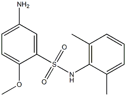 5-amino-N-(2,6-dimethylphenyl)-2-methoxybenzene-1-sulfonamide 结构式