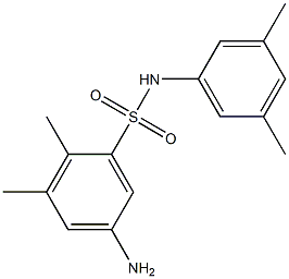 5-amino-N-(3,5-dimethylphenyl)-2,3-dimethylbenzene-1-sulfonamide 结构式