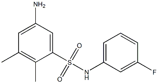 5-amino-N-(3-fluorophenyl)-2,3-dimethylbenzene-1-sulfonamide 结构式