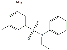 5-amino-N-ethyl-2,3-dimethyl-N-phenylbenzene-1-sulfonamide 结构式