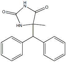 5-benzhydryl-5-methylimidazolidine-2,4-dione 结构式