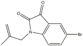 5-bromo-1-(2-methylprop-2-en-1-yl)-2,3-dihydro-1H-indole-2,3-dione 结构式