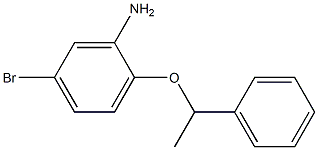 5-bromo-2-(1-phenylethoxy)aniline 结构式