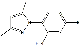 5-bromo-2-(3,5-dimethyl-1H-pyrazol-1-yl)aniline 结构式