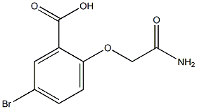 5-bromo-2-(carbamoylmethoxy)benzoic acid 结构式