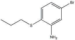 5-bromo-2-(propylsulfanyl)aniline 结构式