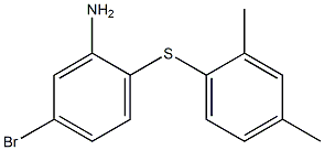 5-bromo-2-[(2,4-dimethylphenyl)sulfanyl]aniline 结构式