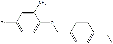 5-bromo-2-[(4-methoxyphenyl)methoxy]aniline 结构式