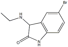 5-bromo-3-(ethylamino)-1,3-dihydro-2H-indol-2-one 结构式