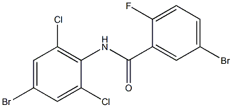 5-bromo-N-(4-bromo-2,6-dichlorophenyl)-2-fluorobenzamide 结构式