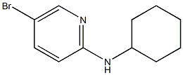 5-bromo-N-cyclohexylpyridin-2-amine 结构式