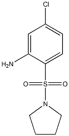 5-chloro-2-(pyrrolidine-1-sulfonyl)aniline 结构式