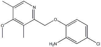 5-chloro-2-[(4-methoxy-3,5-dimethylpyridin-2-yl)methoxy]aniline 结构式