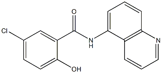 5-chloro-2-hydroxy-N-(quinolin-5-yl)benzamide 结构式