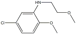 5-chloro-2-methoxy-N-(2-methoxyethyl)aniline 结构式