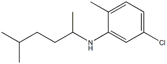 5-chloro-2-methyl-N-(5-methylhexan-2-yl)aniline 结构式