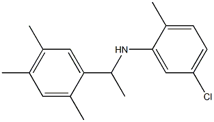 5-chloro-2-methyl-N-[1-(2,4,5-trimethylphenyl)ethyl]aniline 结构式