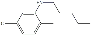 5-chloro-2-methyl-N-pentylaniline 结构式