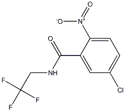 5-chloro-2-nitro-N-(2,2,2-trifluoroethyl)benzamide 结构式