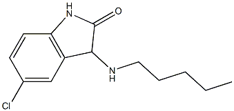 5-chloro-3-(pentylamino)-2,3-dihydro-1H-indol-2-one 结构式