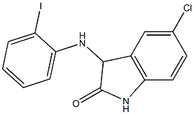 5-chloro-3-[(2-iodophenyl)amino]-2,3-dihydro-1H-indol-2-one 结构式
