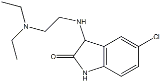 5-chloro-3-{[2-(diethylamino)ethyl]amino}-2,3-dihydro-1H-indol-2-one 结构式