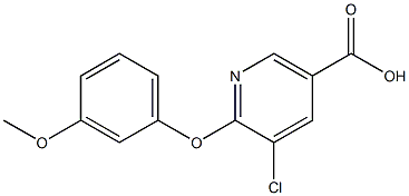 5-chloro-6-(3-methoxyphenoxy)nicotinic acid 结构式