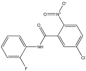 5-chloro-N-(2-fluorophenyl)-2-nitrobenzamide 结构式