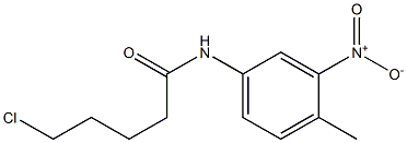 5-chloro-N-(4-methyl-3-nitrophenyl)pentanamide 结构式
