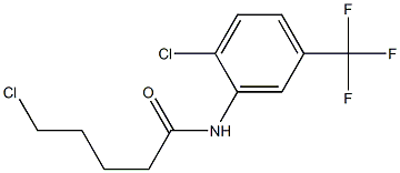 5-chloro-N-[2-chloro-5-(trifluoromethyl)phenyl]pentanamide 结构式