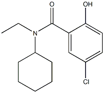 5-chloro-N-cyclohexyl-N-ethyl-2-hydroxybenzamide 结构式